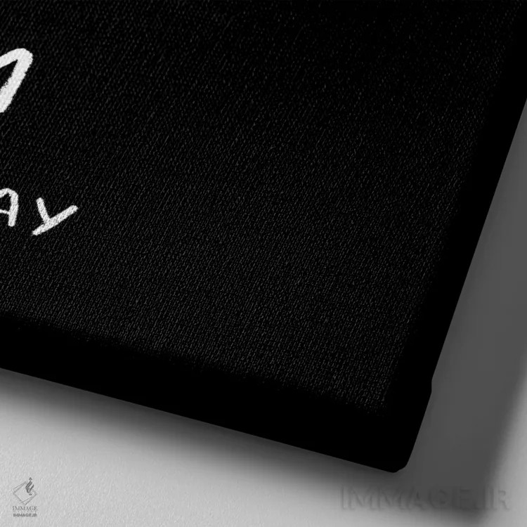 تابلو دکوراتیو دم را غنیمت شمار اثر لوئیس روسکوش - نمای نزدیک بافت بوم