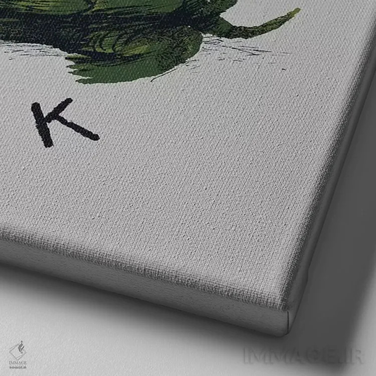 تابلو دکوراتیو کلاه کپ یا بازگشت سریع اثر لوئیس روسکوش - نمای نزدیک بافت بوم