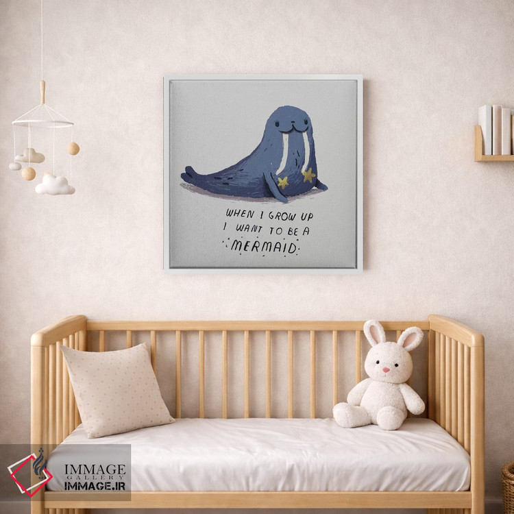 تابلو دکوراتیو پری دریایی اثر لوئیس روسکوش - D1W