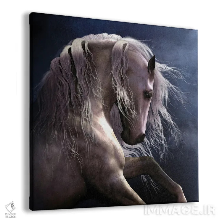 تابلو دکوراتیو شبح نقره ای ۲ اثر لوری پرایندل - نمای پرسپکتیو محصول