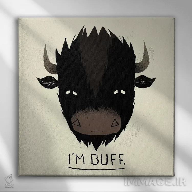 تابلو دکوراتیو عضلانی اثر لوئیس روسکوش - نمای روبهرو روی دیوار