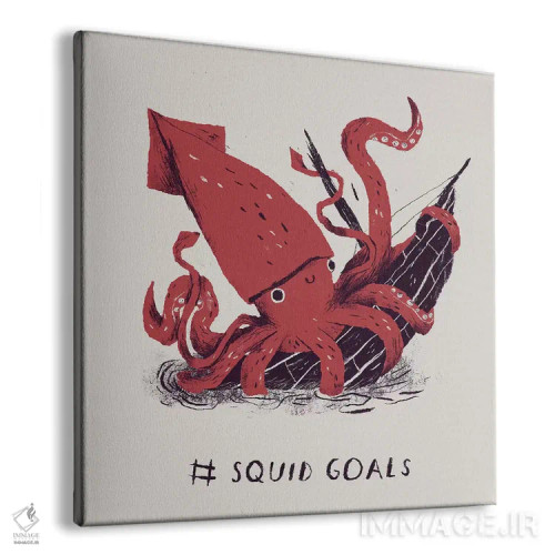 تابلو دکوراتیو اهداف اختاپوسی اثر لوئیس روسکوش - نمای پرسپکتیو محصول