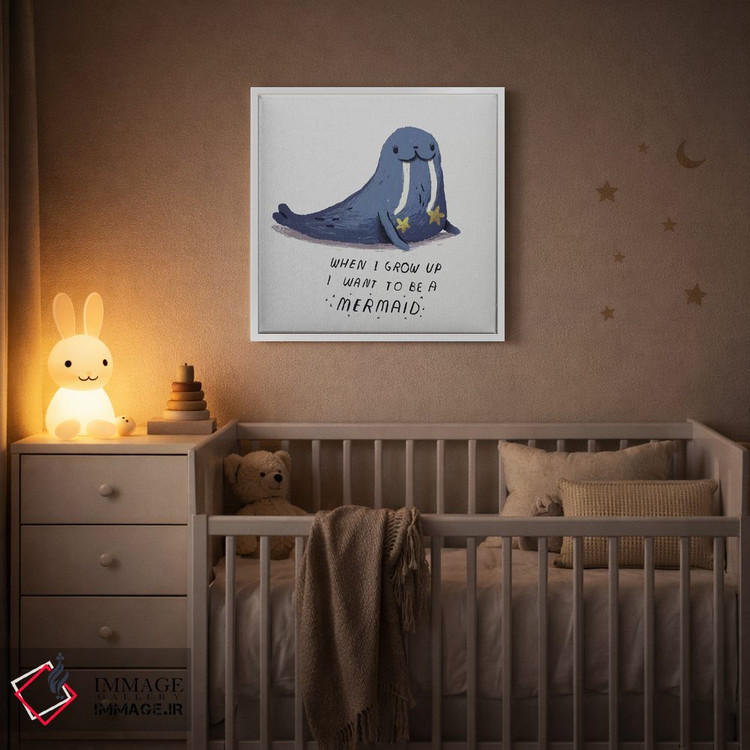 تابلو دکوراتیو پری دریایی اثر لوئیس روسکوش - D3W