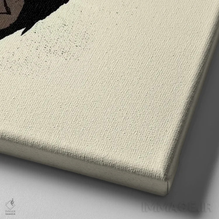 تابلو دکوراتیو عضلانی اثر لوئیس روسکوش - نمای نزدیک بافت بوم