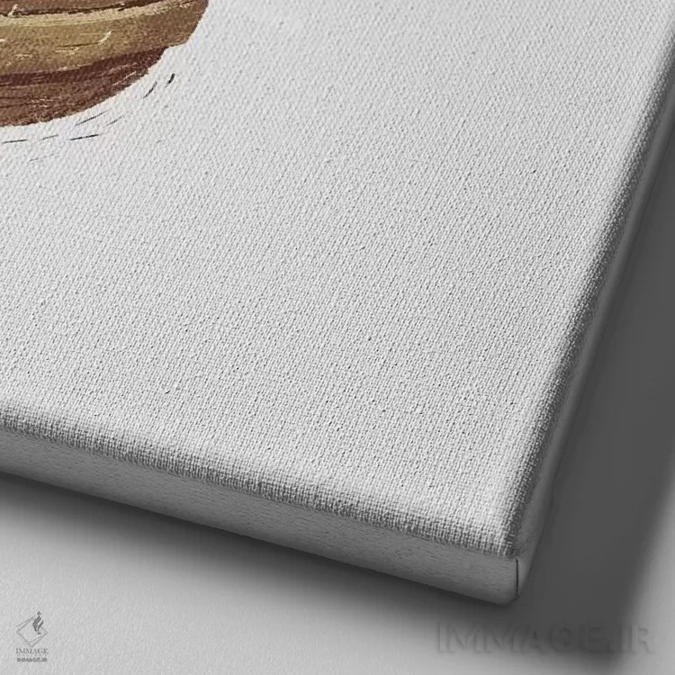 تابلو مینیمال دفع کن! اثر لوئیس روسکوش - نمای نزدیک بافت بوم