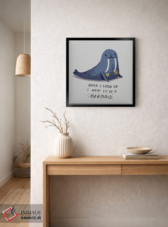 تابلو دکوراتیو پری دریایی اثر لوئیس روسکوش - D5B