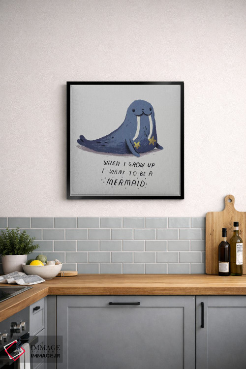 تابلو دکوراتیو پری دریایی اثر لوئیس روسکوش - D6B