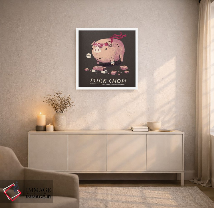تابلو دکوراتیو کاتلت گوشت خوک اثر لوئیس روسکوش - D3W