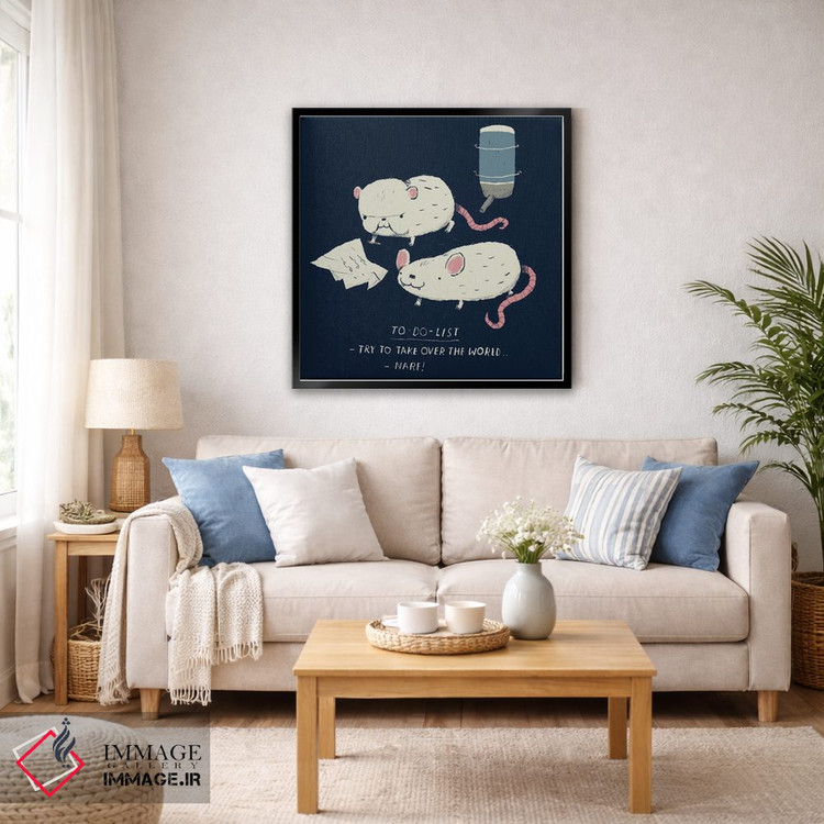 تابلو دکوراتیو لیست کارهای پینکی و برین اثر لوئیس روسکوش - D6B