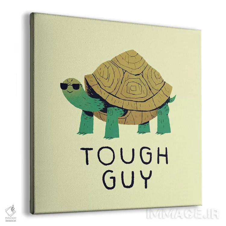 تابلو دکوراتیو مرد سرسخت اثر لوئیس روسکوش - نمای پرسپکتیو محصول