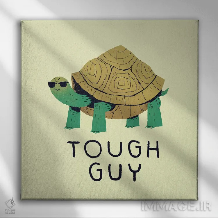تابلو دکوراتیو مرد سرسخت اثر لوئیس روسکوش - نمای روبهرو روی دیوار