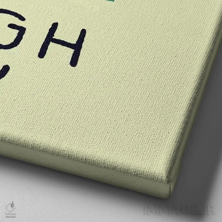 تابلو دکوراتیو مرد سرسخت اثر لوئیس روسکوش - نمای نزدیک بافت بوم