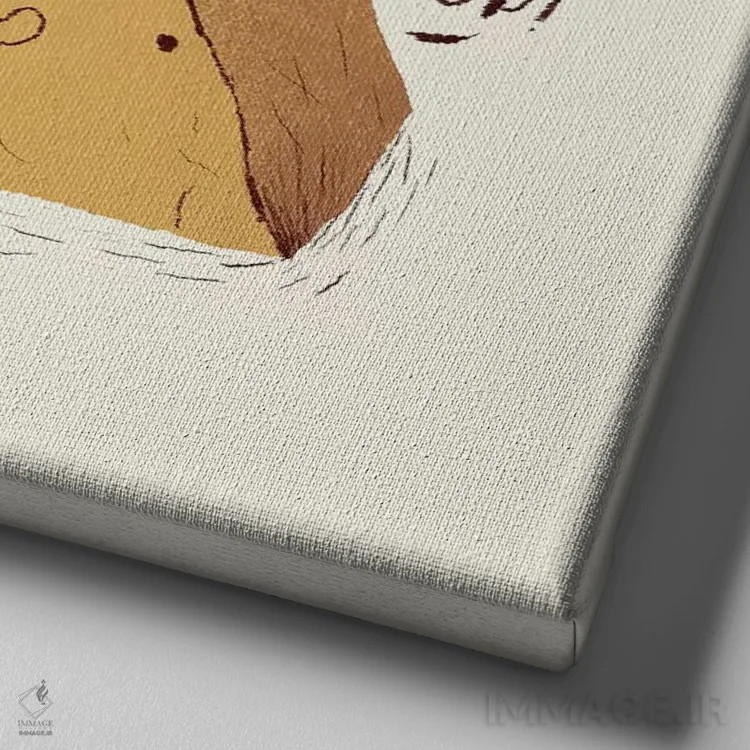 تابلو دکوراتیو نیروی تلاش اثر لوئیس روسکوش - نمای نزدیک بافت بوم