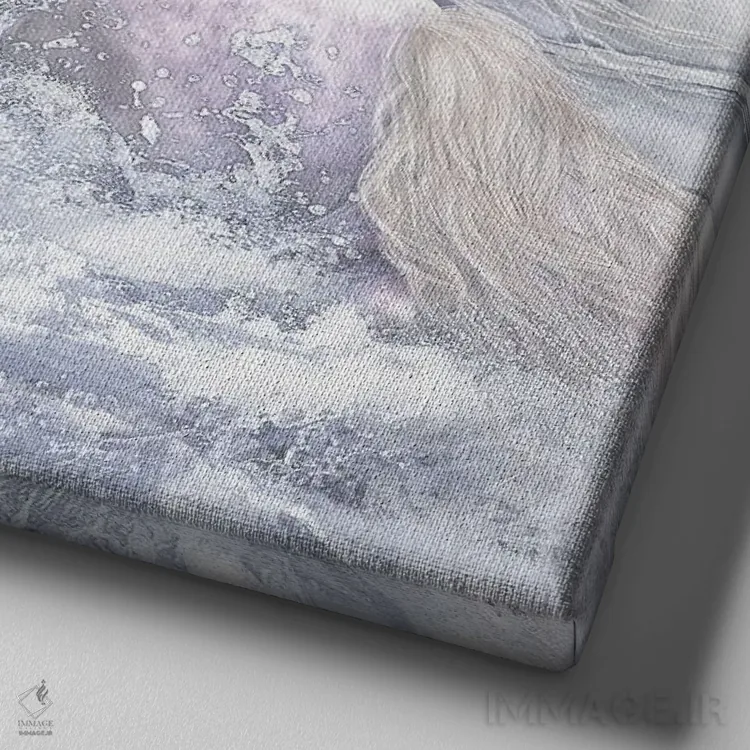 تابلو دکوراتیو تیر نان اگ اثر لوری پرایندل - نمای نزدیک بافت بوم