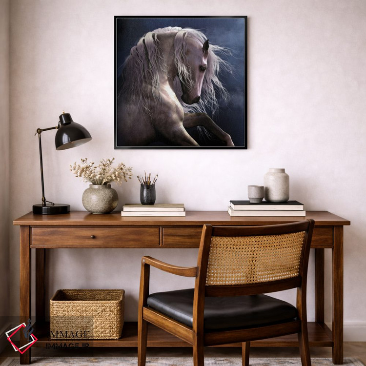 تابلو دکوراتیو شبح نقره ای ۲ اثر لوری پرایندل - D6B