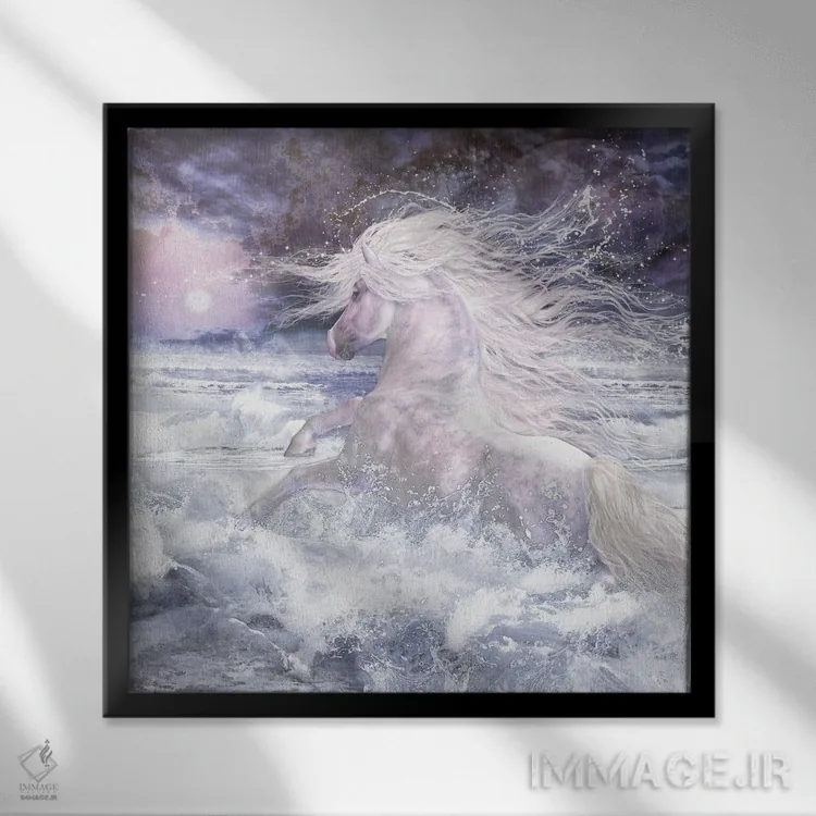 تابلو دکوراتیو تیر نان اگ اثر لوری پرایندل - نمای قابدار مشکی