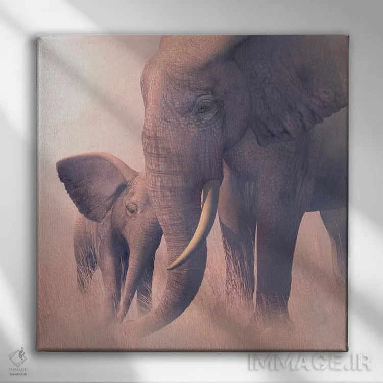 تابلو دکوراتیو اکو و آبنوس اثر لوری پرایندل - نمای روبهرو روی دیوار