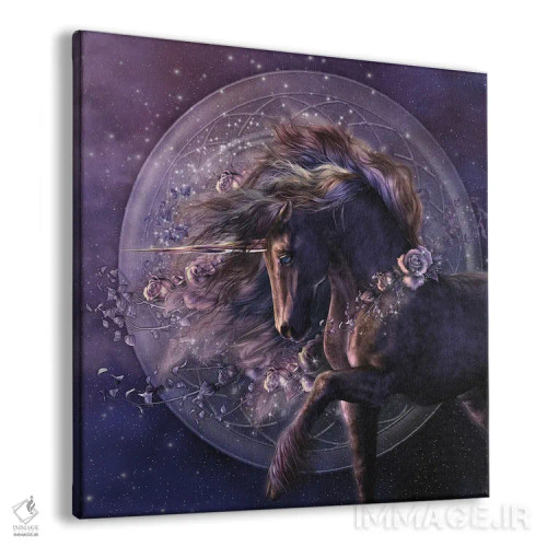 تابلو دکوراتیو رز سیاه خیالی اثر لوری پرایندل - نمای پرسپکتیو محصول