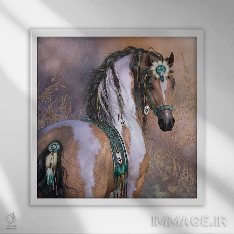 تابلو دکوراتیو دختر باد اثر لوری پرایندل - نمای قابدار سفید