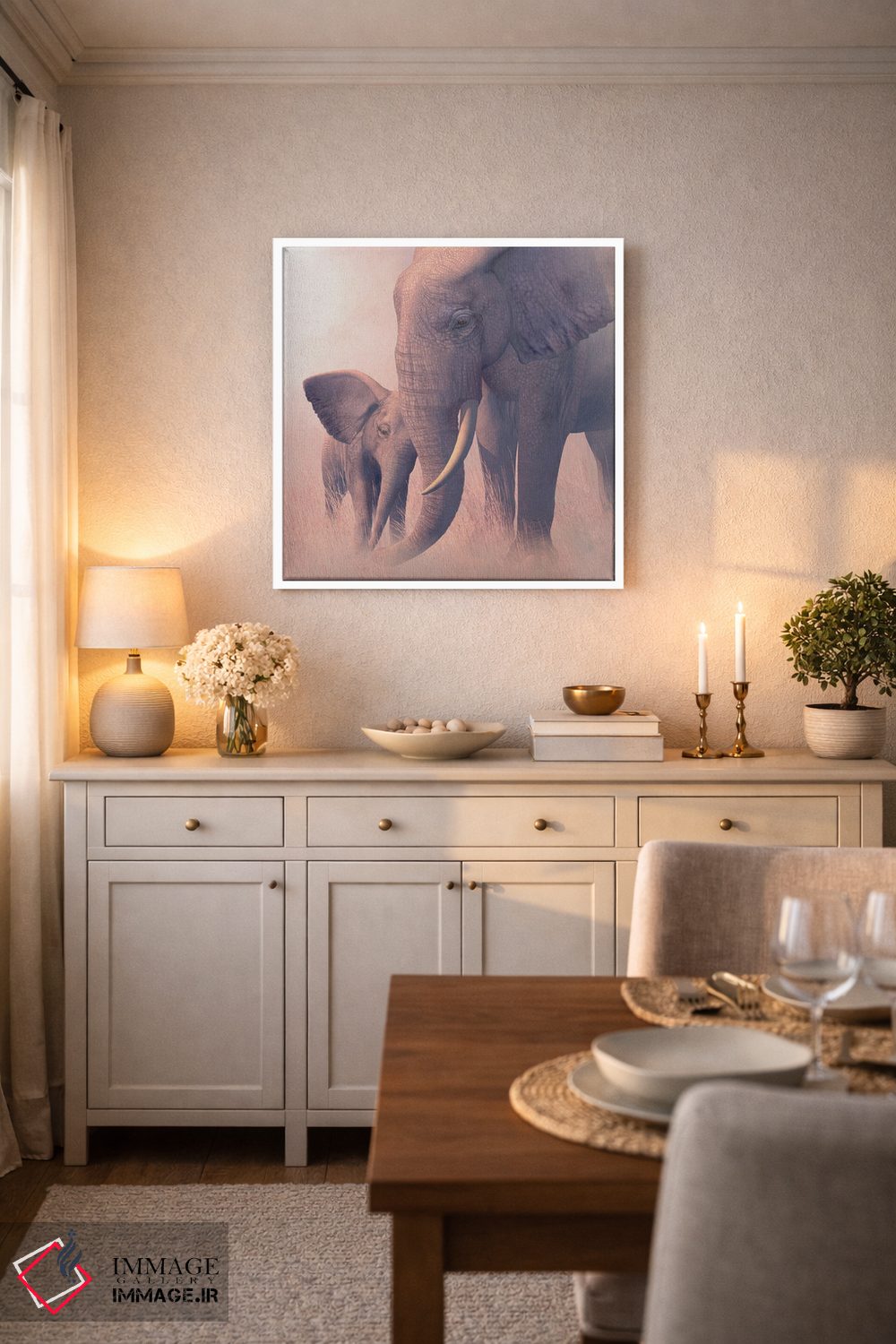 تابلو دکوراتیو اکو و آبنوس اثر لوری پرایندل - D5W