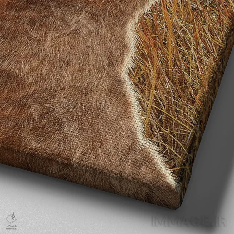 تابلو دکوراتیو پیوند اثر لوری پرایندل - نمای نزدیک بافت بوم