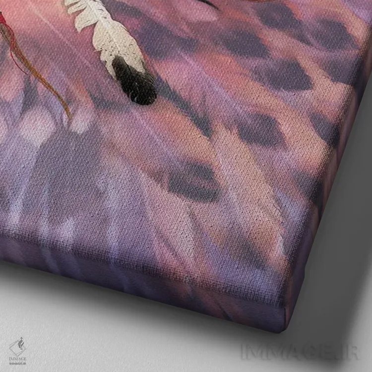 تابلو دکوراتیو دریم کچر اثر لوری پرایندل - نمای نزدیک بافت بوم