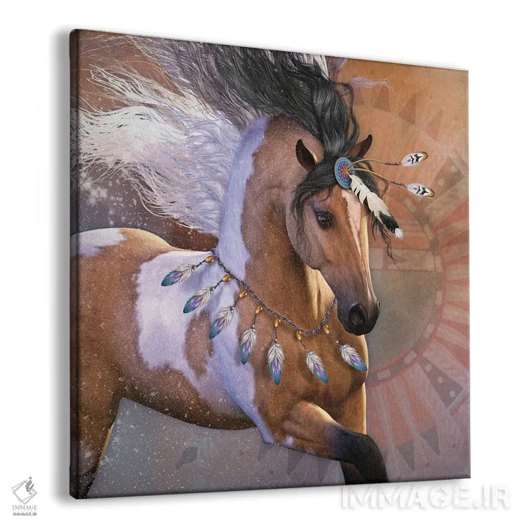 تابلو دکوراتیو پر طلایی اثر لوری پرایندل - نمای پرسپکتیو محصول