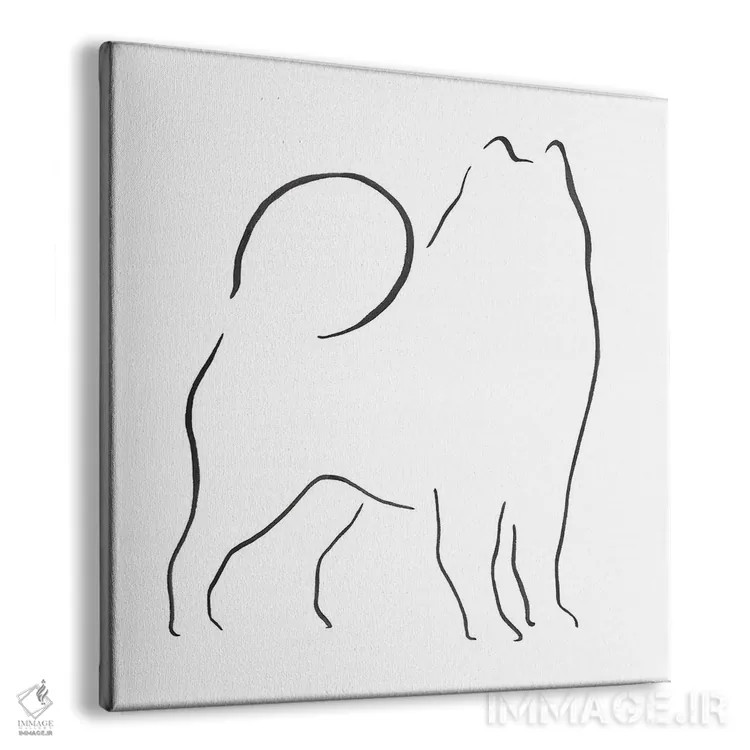 تابلو مینیمال ساموید اثر لزلی بیشاپ - نمای پرسپکتیو محصول