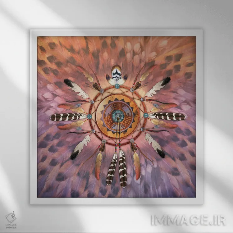 تابلو دکوراتیو دریم کچر اثر لوری پرایندل - نمای قابدار سفید