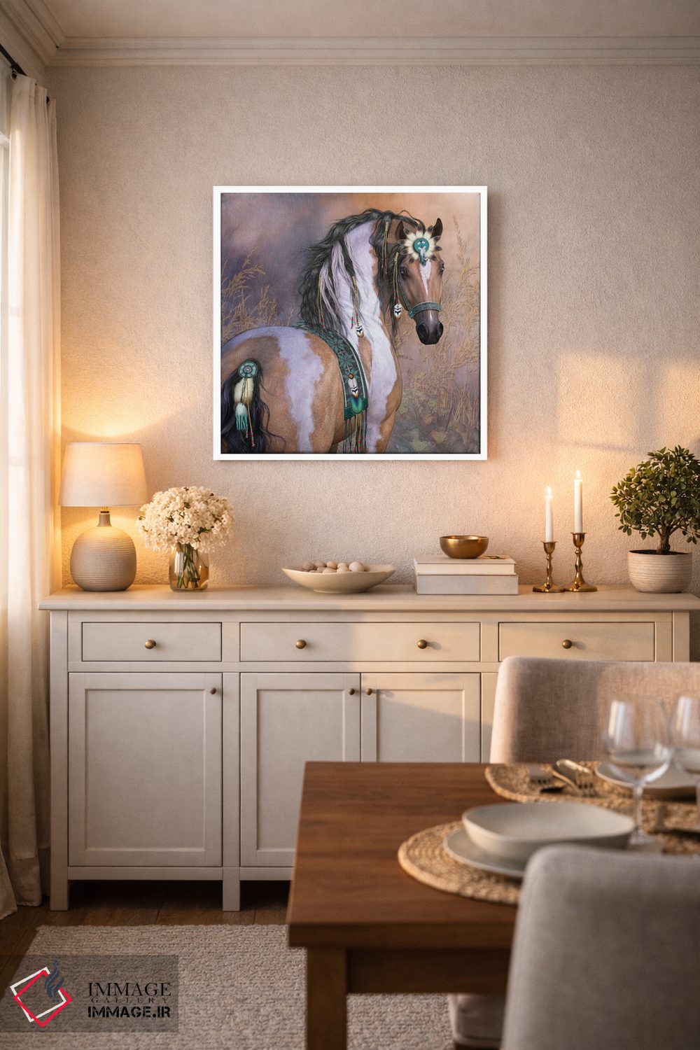 تابلو دکوراتیو دختر باد اثر لوری پرایندل - D5W