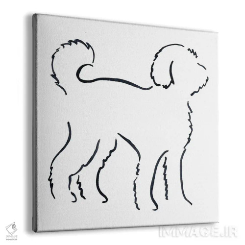 تابلو مینیمال لابرادودل اثر لزلی بیشاپ - نمای پرسپکتیو محصول