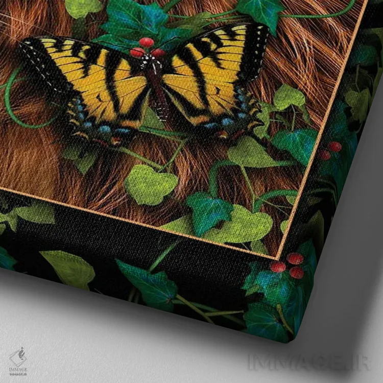 تابلو دکوراتیو بازگشت پادشاه اثر لوری پرایندل - نمای نزدیک بافت بوم