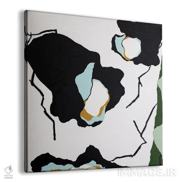 تابلو مینیمال فلورس د ایندیگو اثر لورا ولشانس - نمای پرسپکتیو محصول