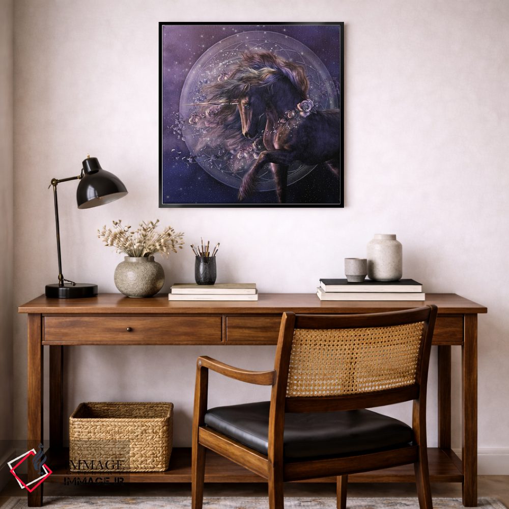 تابلو دکوراتیو رز سیاه خیالی اثر لوری پرایندل - D6B