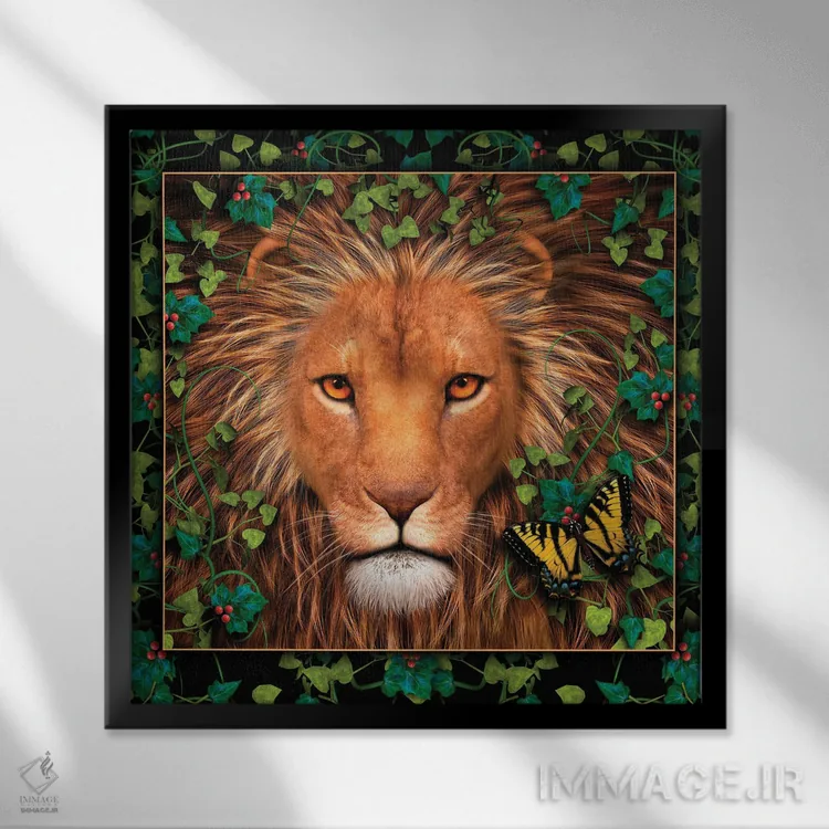 تابلو دکوراتیو بازگشت پادشاه اثر لوری پرایندل - نمای قابدار مشکی