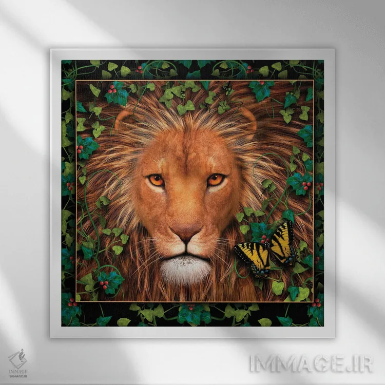 تابلو دکوراتیو بازگشت پادشاه اثر لوری پرایندل - نمای قابدار سفید