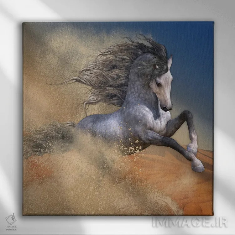 تابلو دکوراتیو بارب صحرایی اثر لوری پرایندل - نمای روبهرو روی دیوار