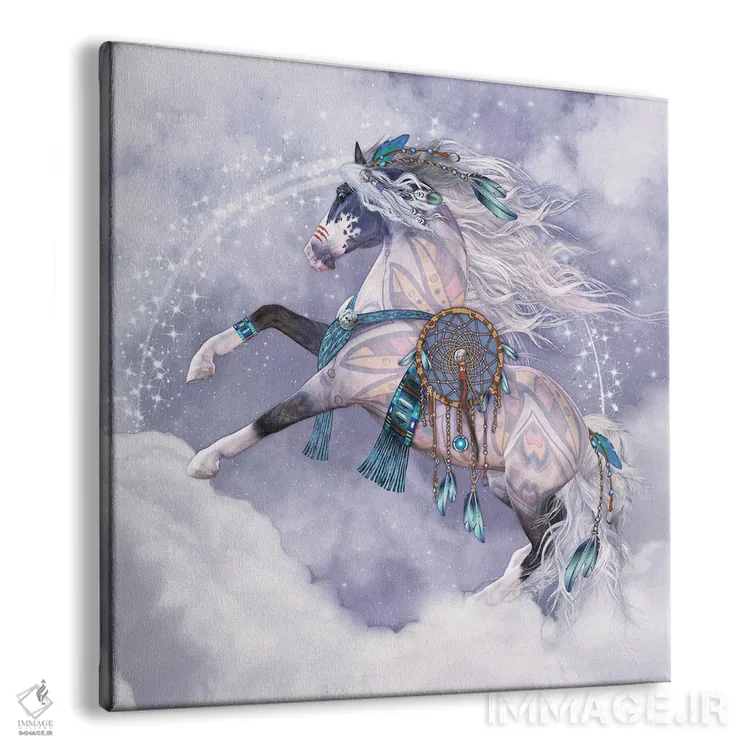 تابلو دکوراتیو رقصنده ابرها اثر لوری پرایندل - نمای پرسپکتیو محصول