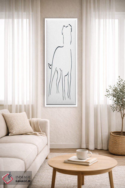 تابلو مینیمال استفوردشایر بول تریر اثر لزلی بیشاپ - D3W