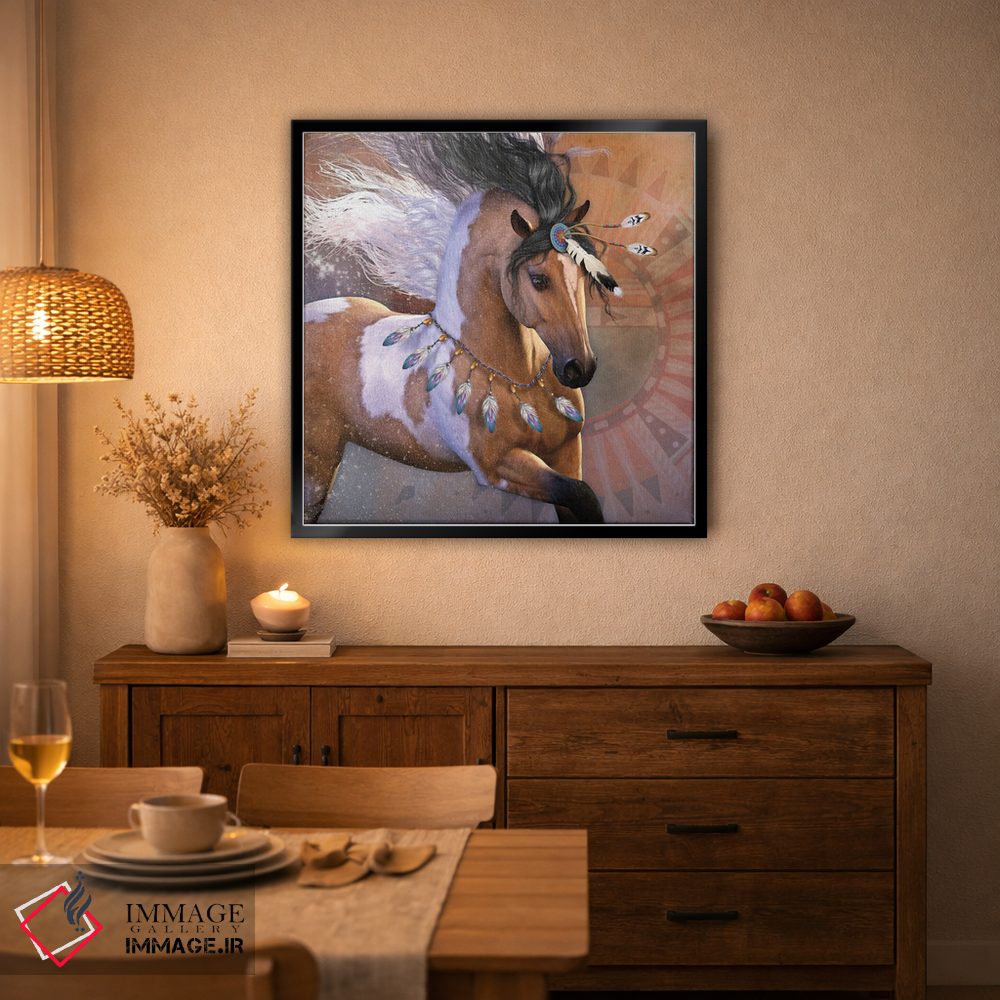 تابلو دکوراتیو پر طلایی اثر لوری پرایندل - D3B