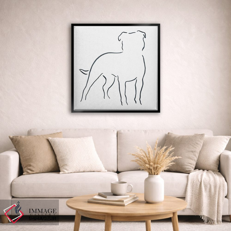 تابلو مینیمال استفوردشایر بول تریر اثر لزلی بیشاپ - D5B