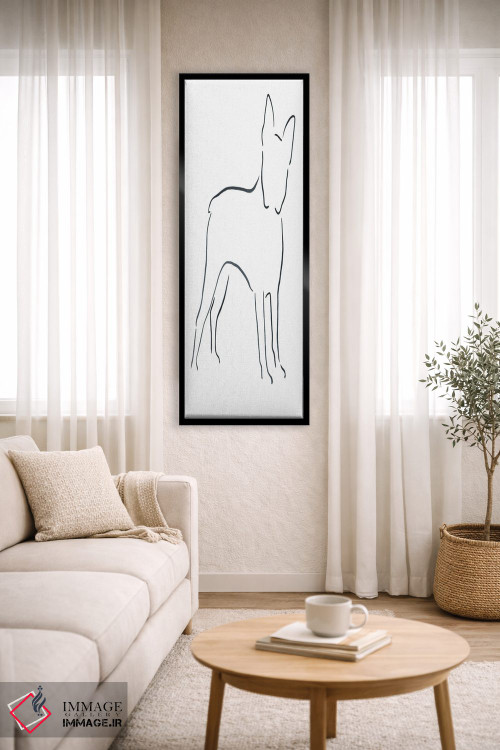 تابلو مینیمال بوستون تریر اثر لزلی بیشاپ - D4B