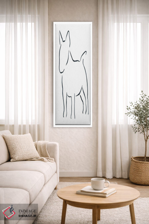 تابلو مینیمال بول تریر مینیاتوری اثر لزلی بیشاپ - D4W