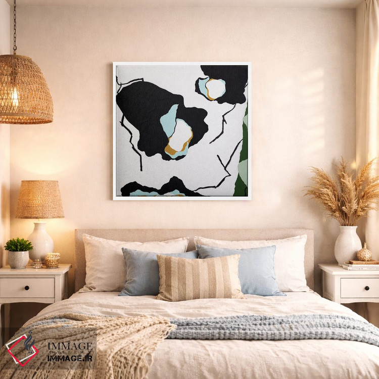 تابلو مینیمال فلورس د ایندیگو اثر لورا ولشانس - D1W