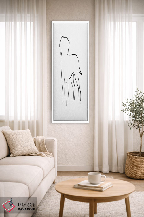 تابلو مینیمال لابرادور رتریور اثر لزلی بیشاپ - D3W