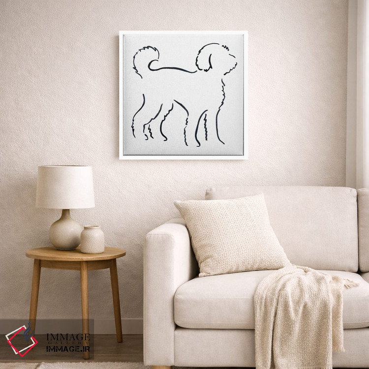 تابلو مینیمال لابرادودل اثر لزلی بیشاپ - D5W