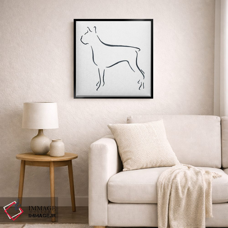 تابلو مینیمال باکسر اثر لزلی بیشاپ - D6B