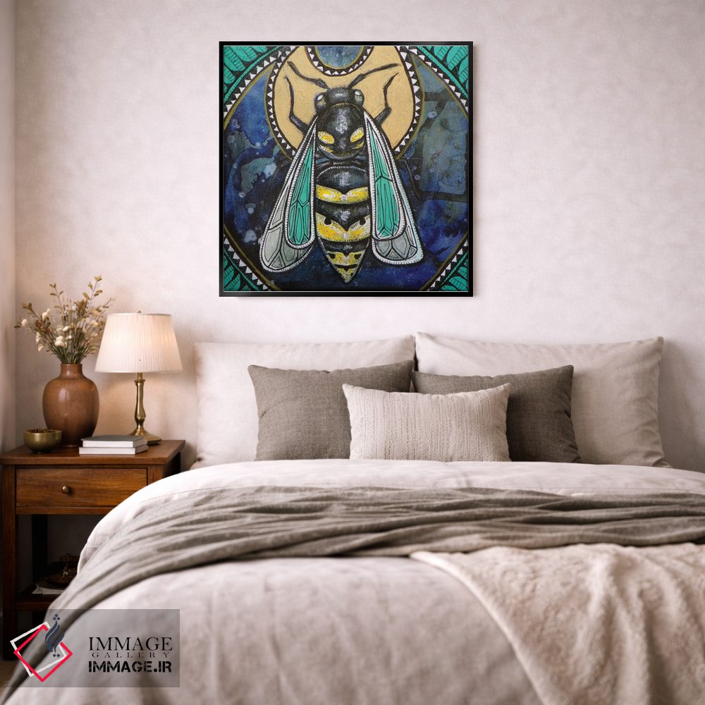 تابلو دکوراتیو توتم زنبور سرخ اثر لینت شلی - D5B