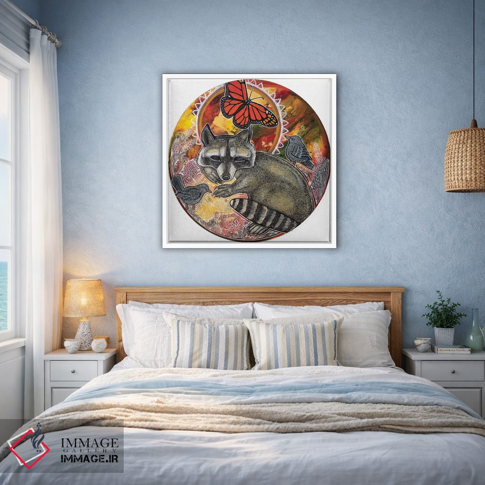 تابلو دکوراتیو راکون در رویا اثر لینت شلی - D2W