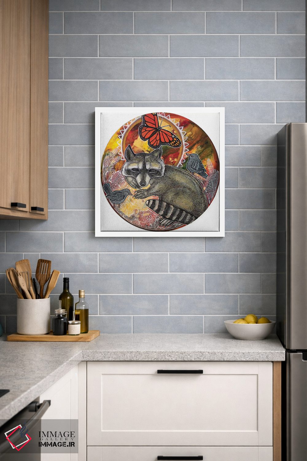 تابلو دکوراتیو راکون در رویا اثر لینت شلی - D3W